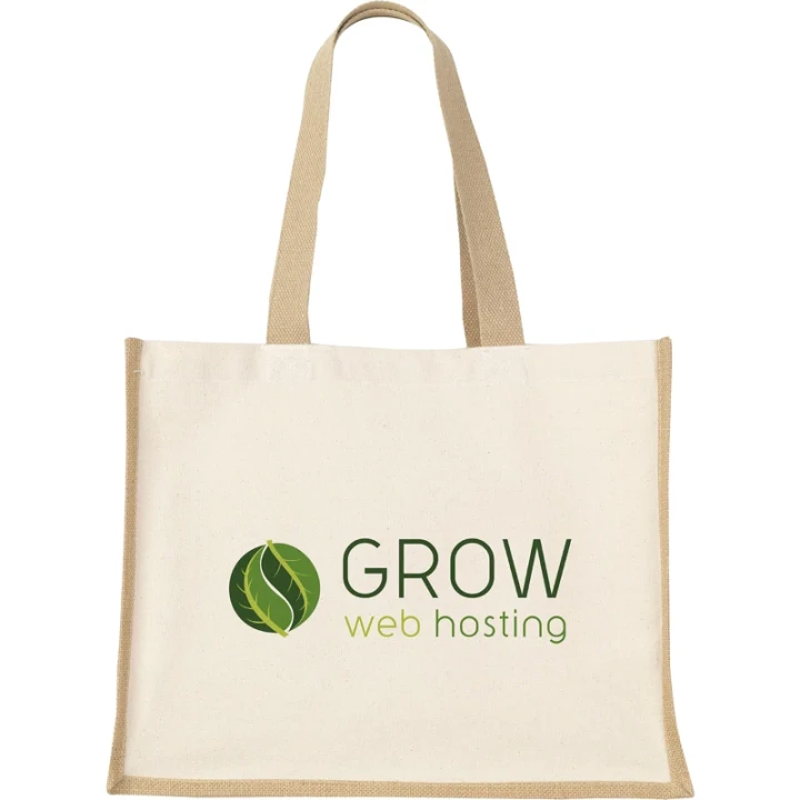 Jute canvas shopper 320gsm/9.43oz