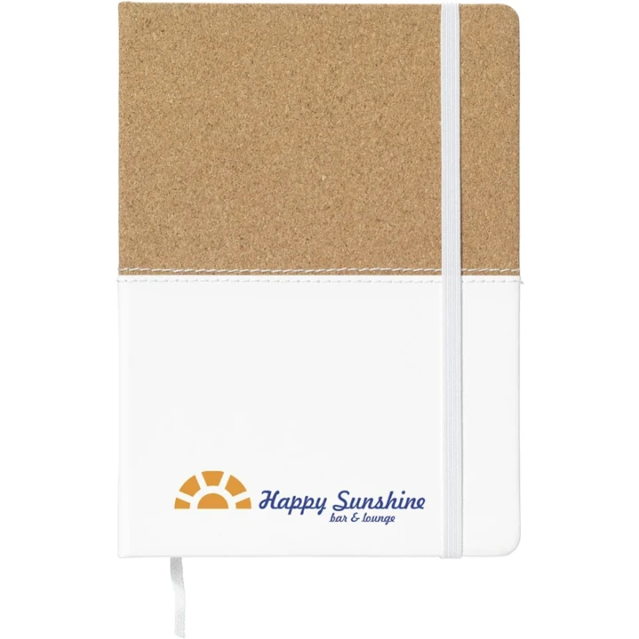 Cork and imitation leather notebook
