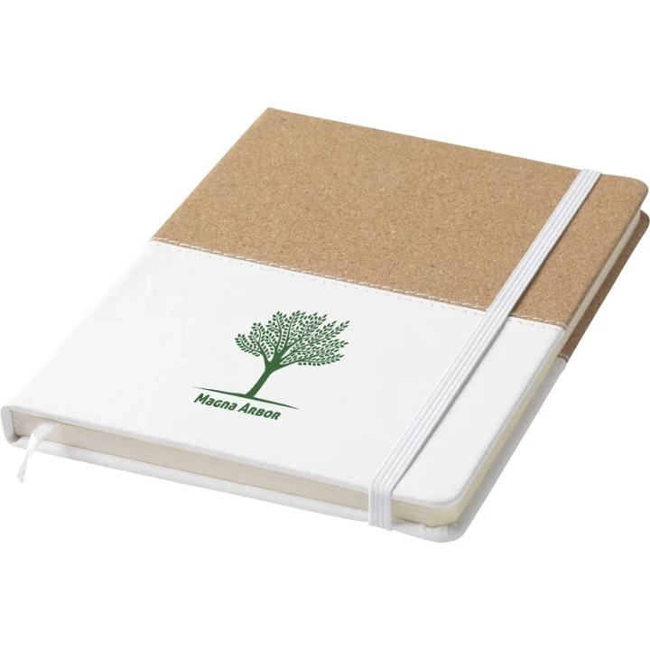 Cork and imitation leather notebook