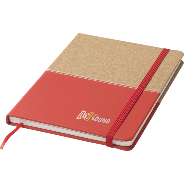 Cork and imitation leather notebook
