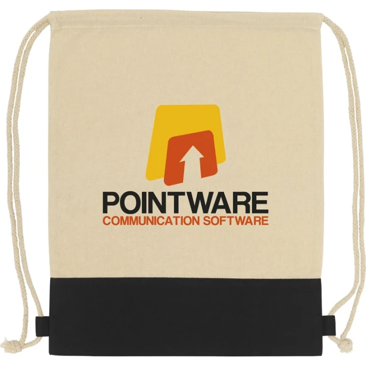 Cotton drawstring backpack 125gsm/3.68oz