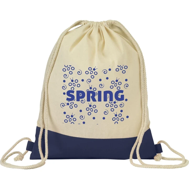 Cotton drawstring backpack 125gsm/3.68oz