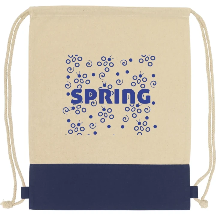 Cotton drawstring backpack 125gsm/3.68oz