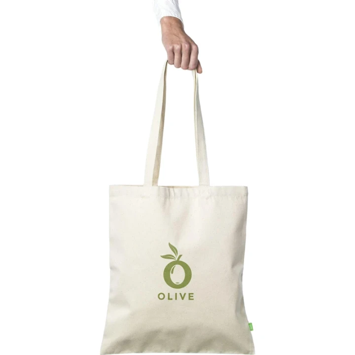 Organic canvas shopper 320gsm/9.43oz