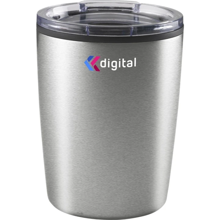 Recycled double walled steel mug 170ml