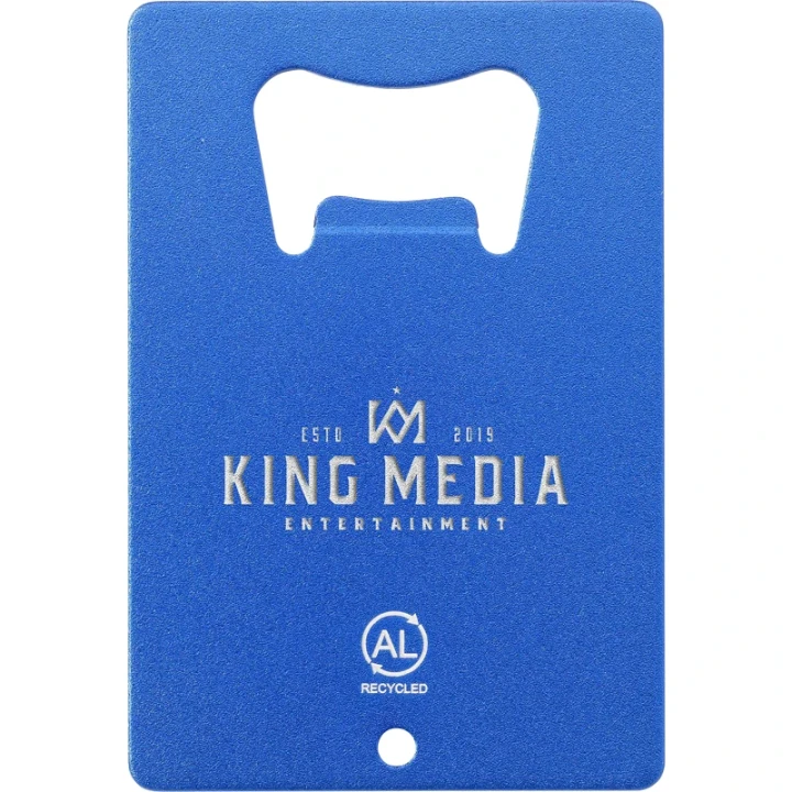 Recycled aluminium bottle opener