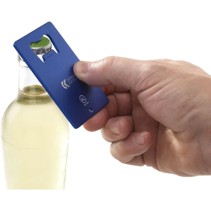 Recycled aluminium bottle opener