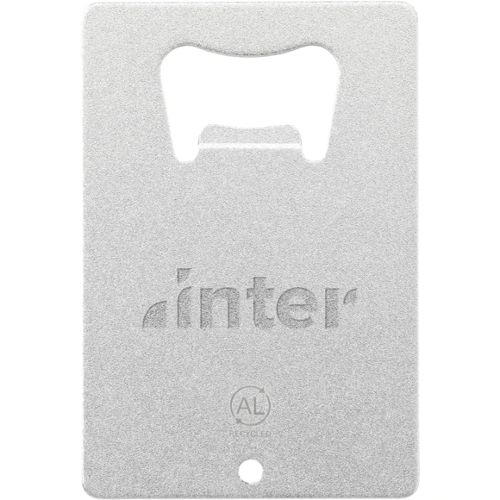 Recycled aluminium bottle opener