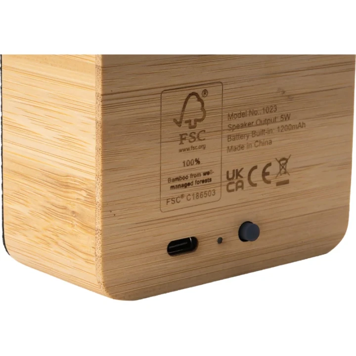 Bamboo wireless speaker
