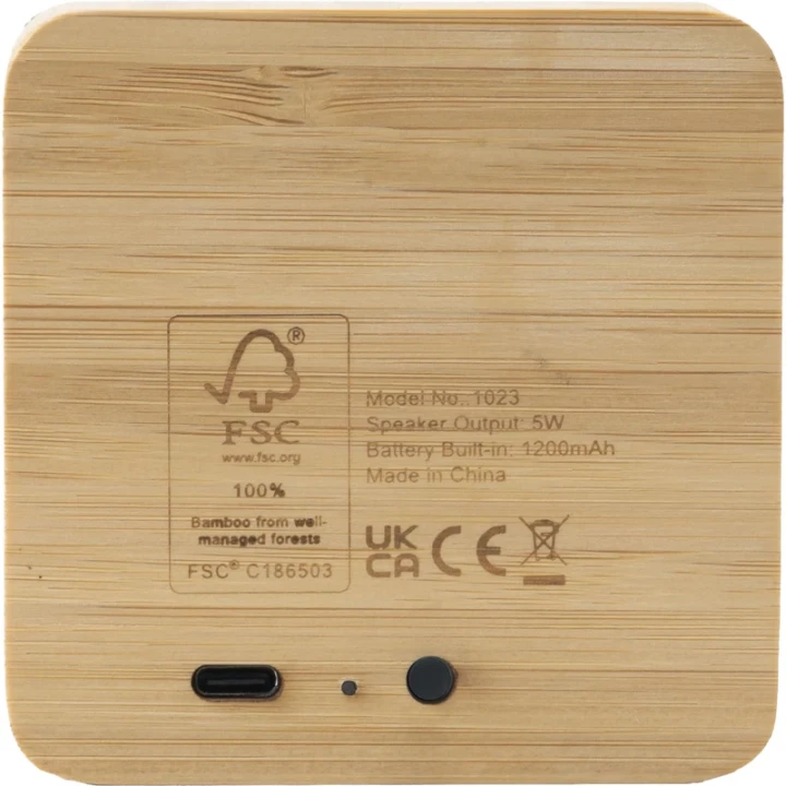Bamboo wireless speaker