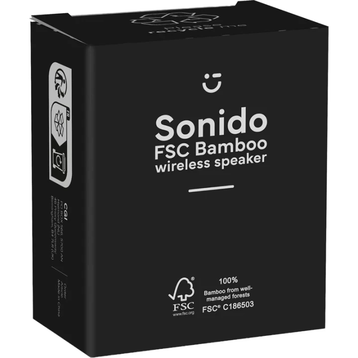 Bamboo wireless speaker
