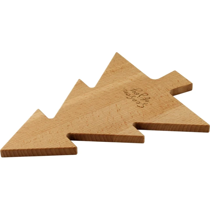Bowls and Dishes - Pure wood - Christmas tree serving board