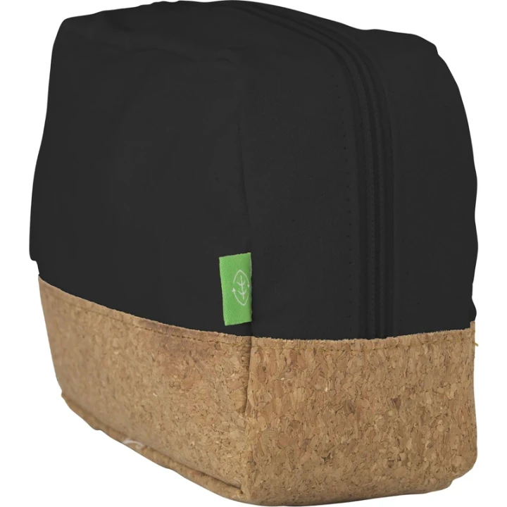 Organic canvas and cork toiletry bag