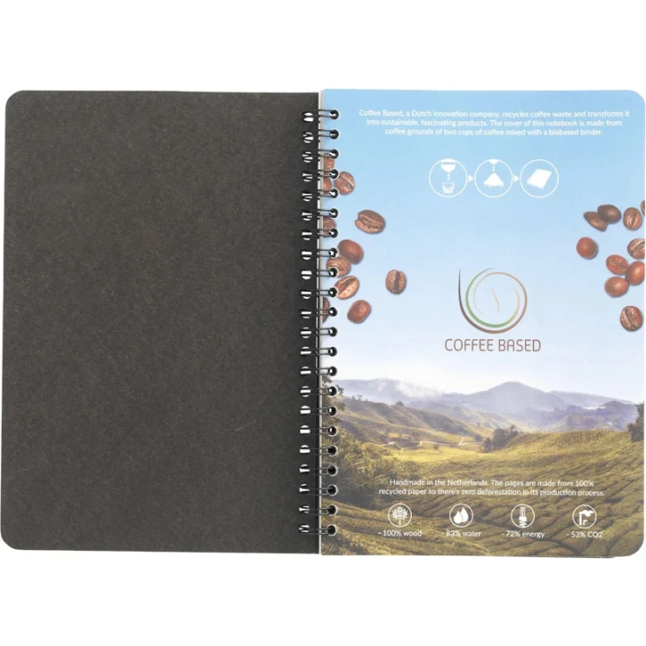 Coffee paper notebook approx A5