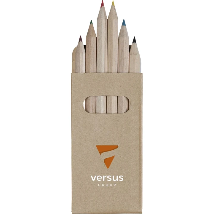 Six coloured pencil pack