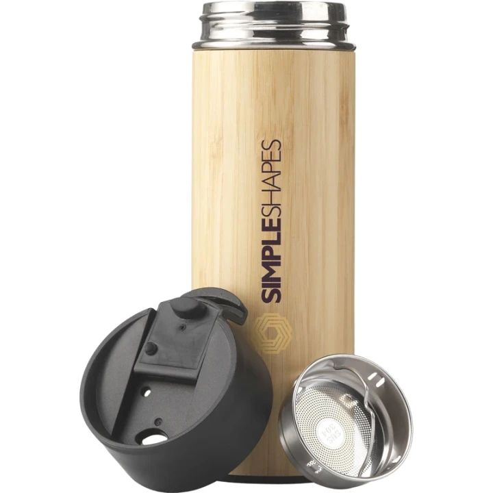 Bamboo double walled bottle 360ml