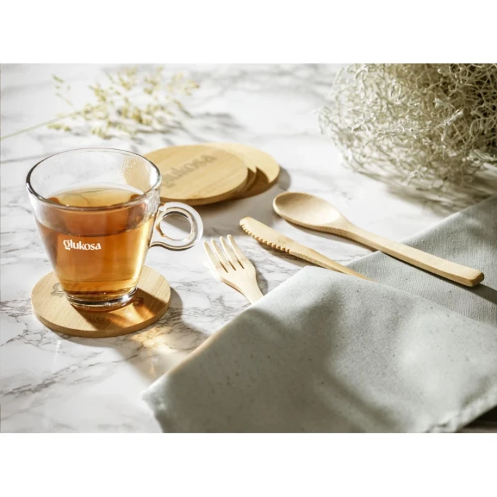 Bamboo cutlery set