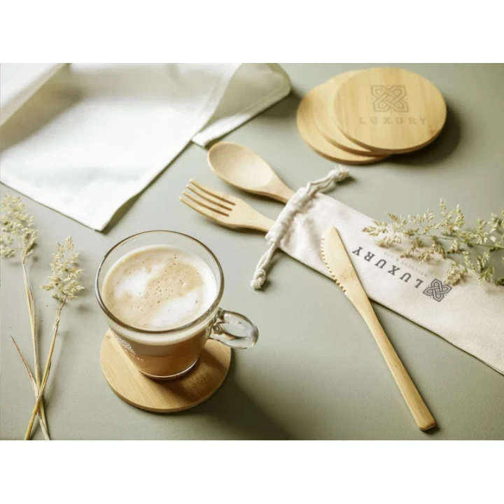Bamboo cutlery set