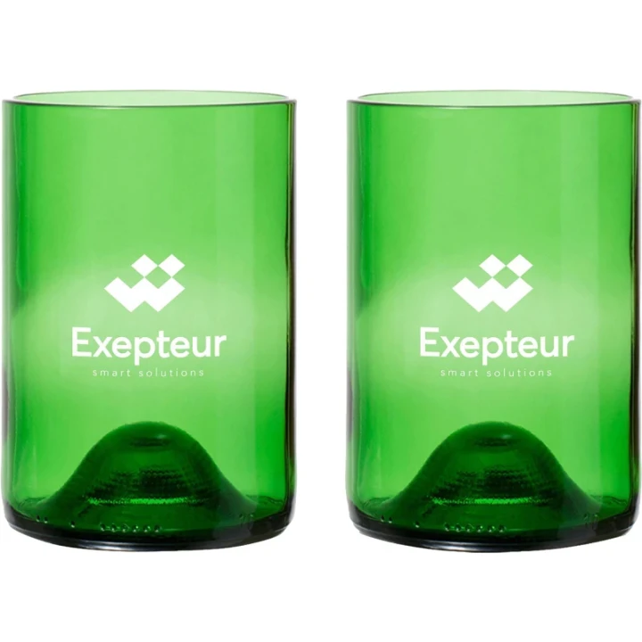Rebottled® Tumbler drinking glasses 2 pack