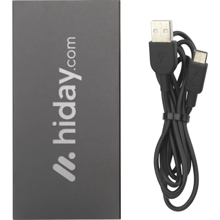Recycled aluminium power bank 5000mAh