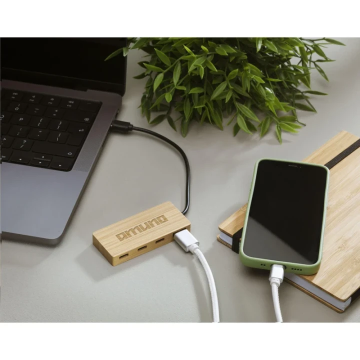 Bamboo USB hub