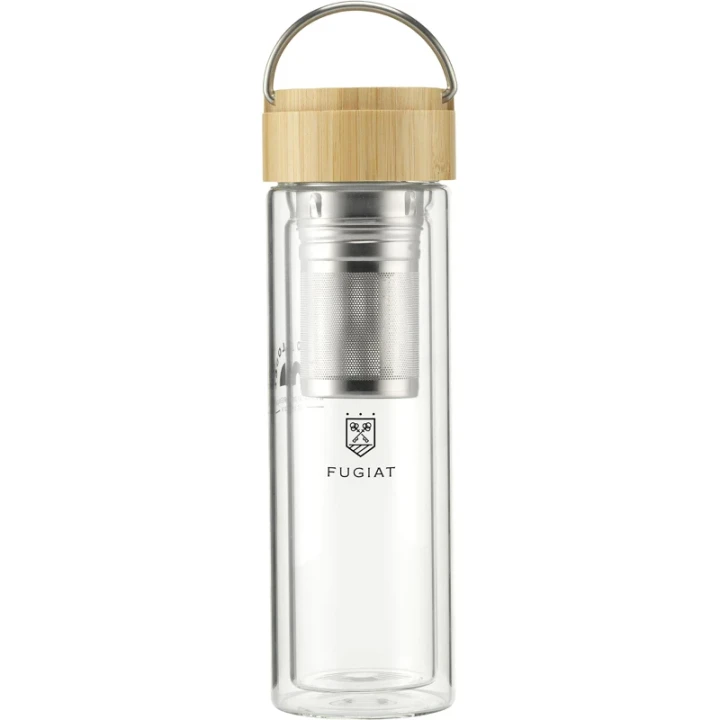 Glass bottle with tea strainer 300ml