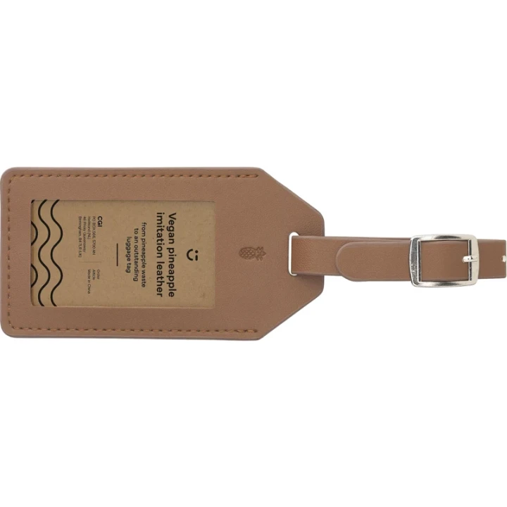 Vegan PU Pineapple Luggage Tag