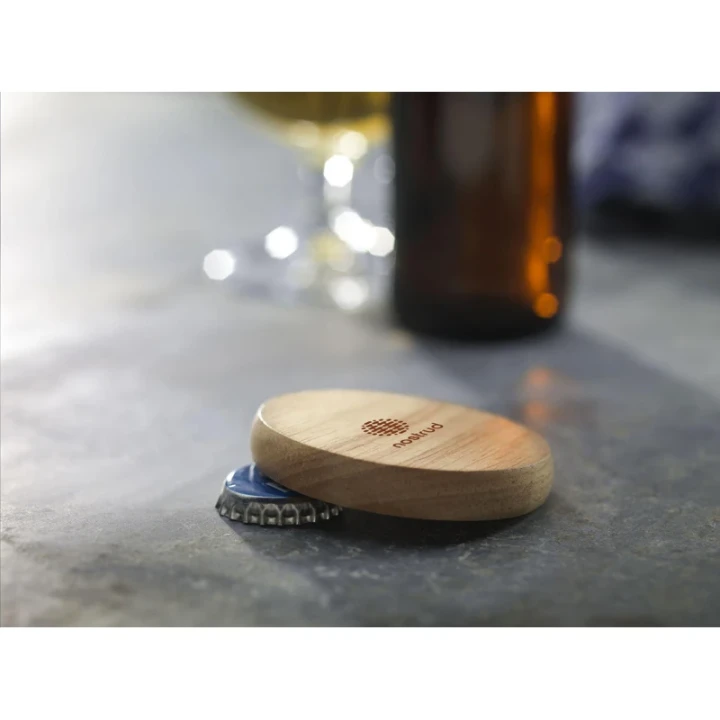 Beechwood bottle opener