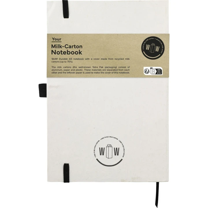 Milk carton notebook approx A5
