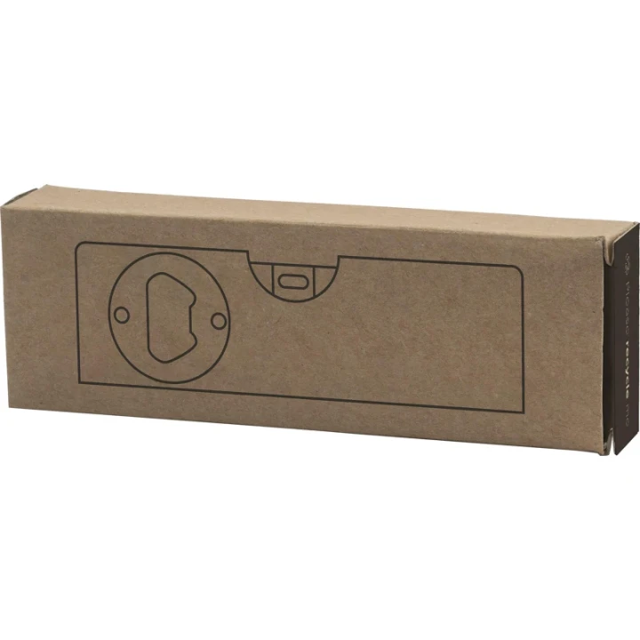 Bamboo bottle opener & spirit level