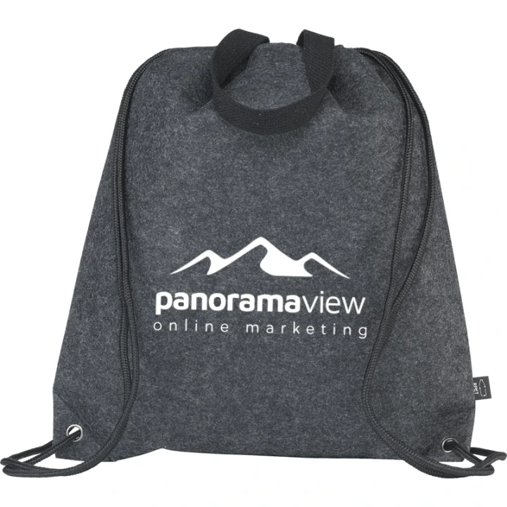 RPET felt drawstring bag