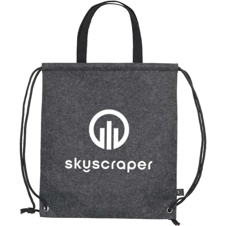 RPET felt drawstring bag