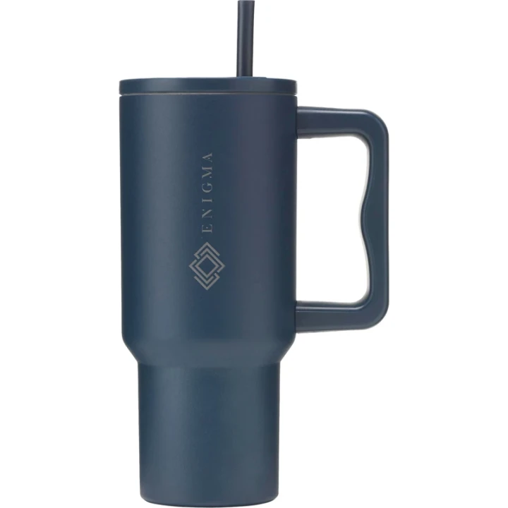 Recycled double walled steel bottle 900ml
