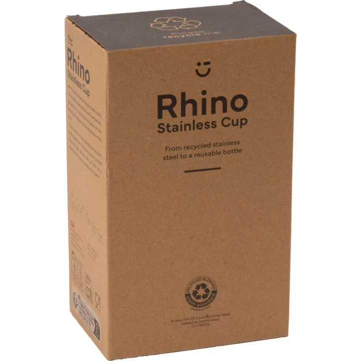 Recycled double walled steel bottle 900ml