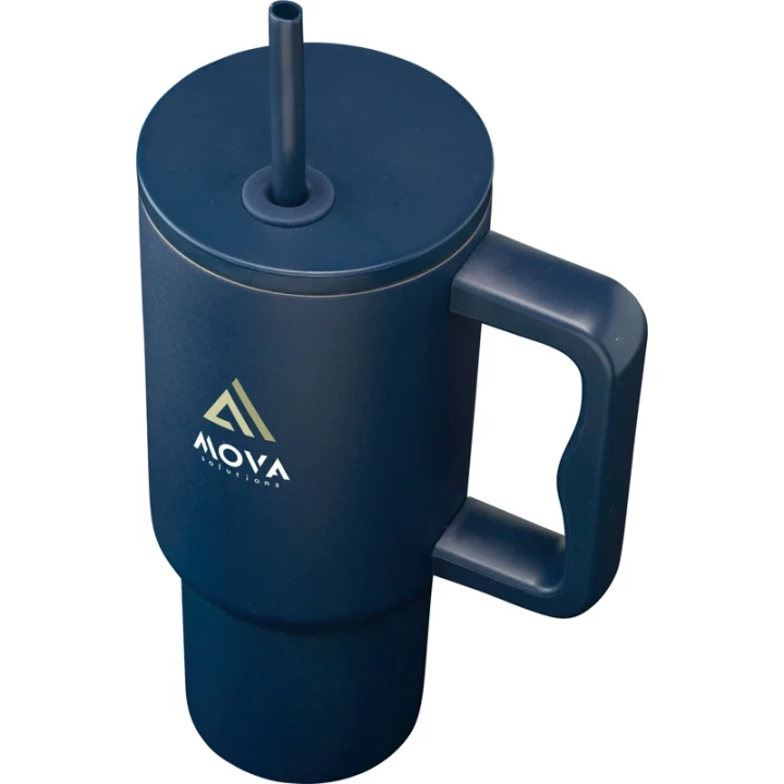 Recycled double walled steel bottle 900ml