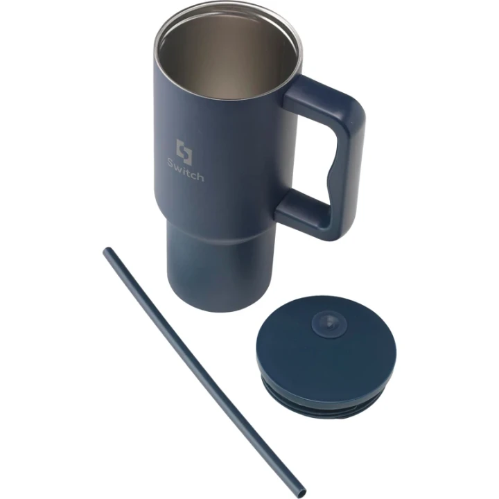 Recycled double walled steel bottle 900ml