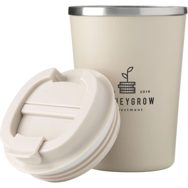 Recycled double walled coffee mug 300ml