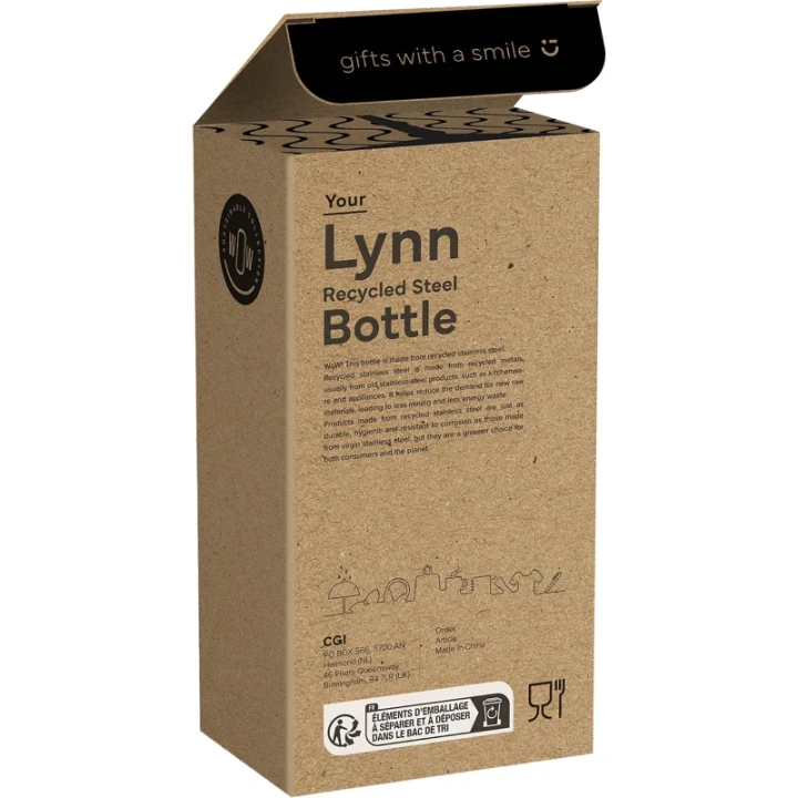 Recycled stainless steel bottle 500ml