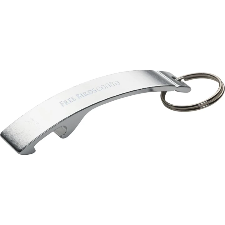 Aluminium bottle opener keyring