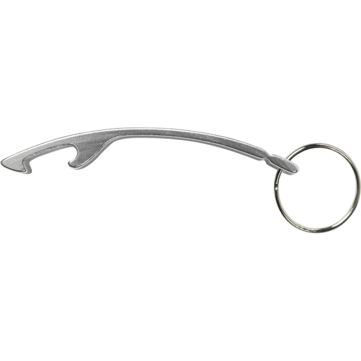 Aluminium bottle opener keyring
