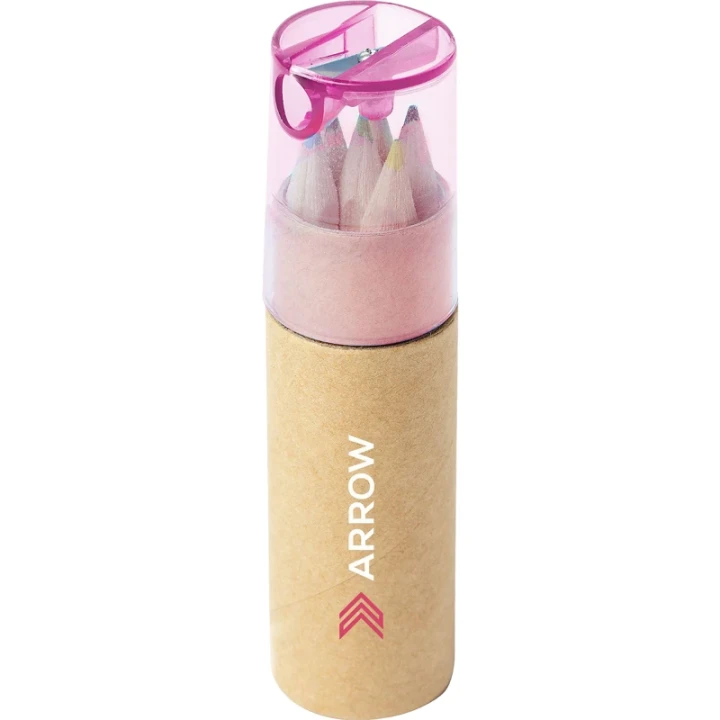 Colour pencil set and sharpener