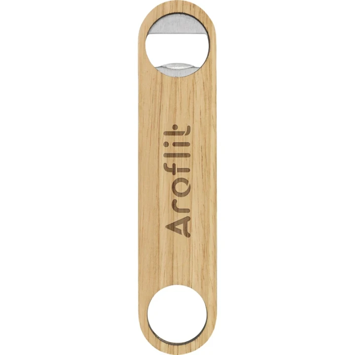 Bamboo bottle opener