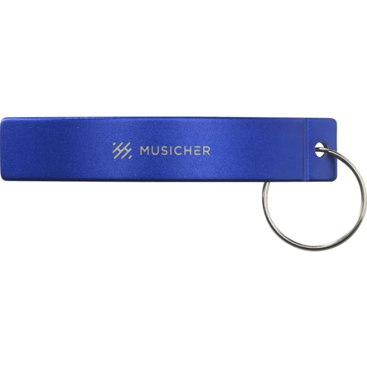 Recycled aluminium bottle opener keyring