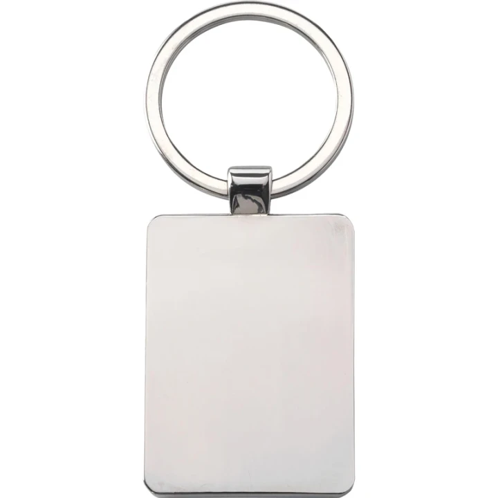 Bamboo rectangle keyring