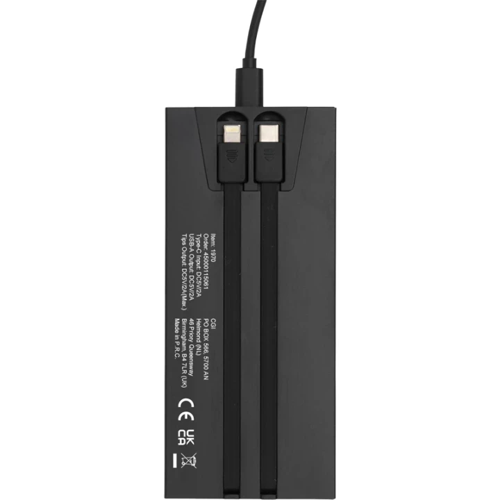 Recycled aluminium power bank 10,000mAh