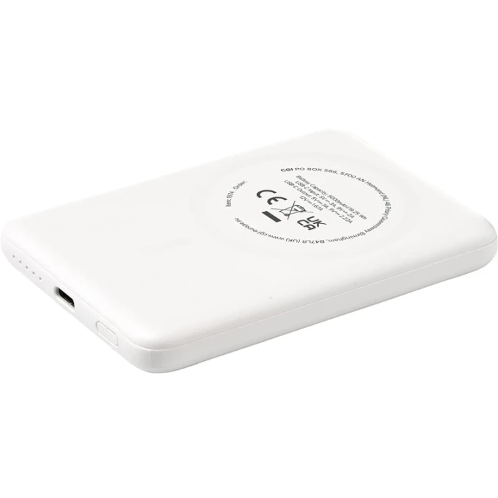Recycled magnetic power bank 5,000mAh