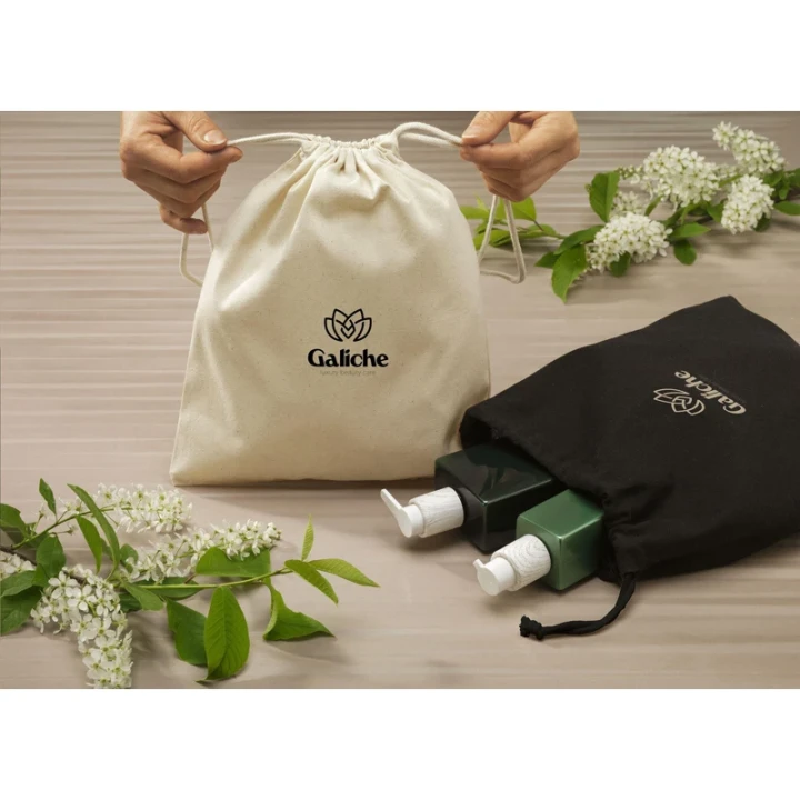 Recycled cotton gift pouch 150gsm/4.4oz