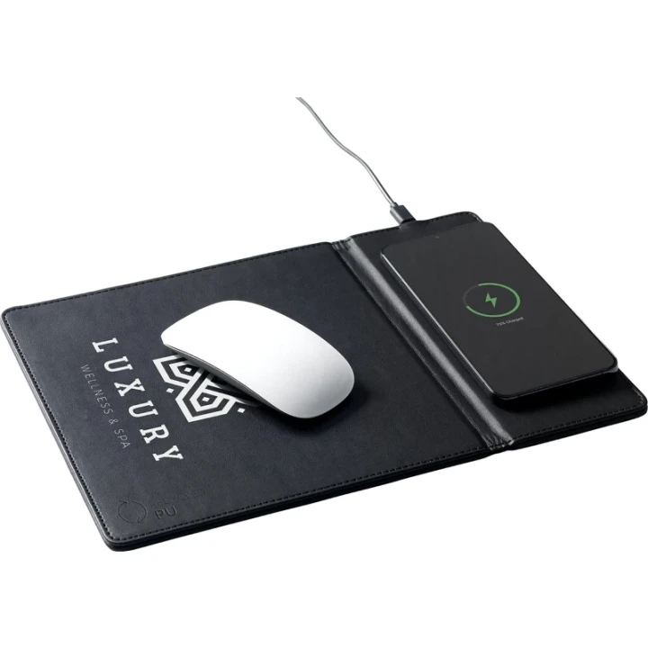 Recycled wireless charging mouse mat