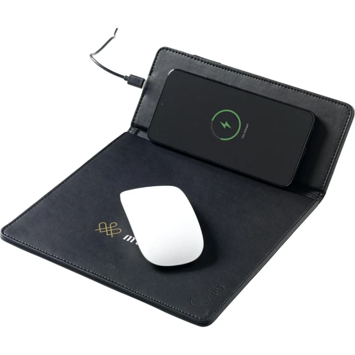 Recycled wireless charging mouse mat