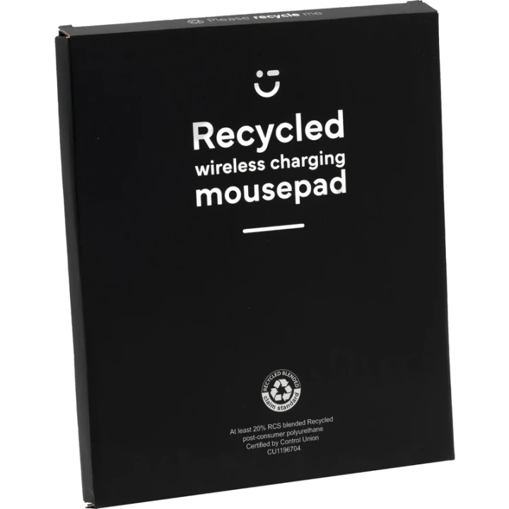 Recycled wireless charging mouse mat